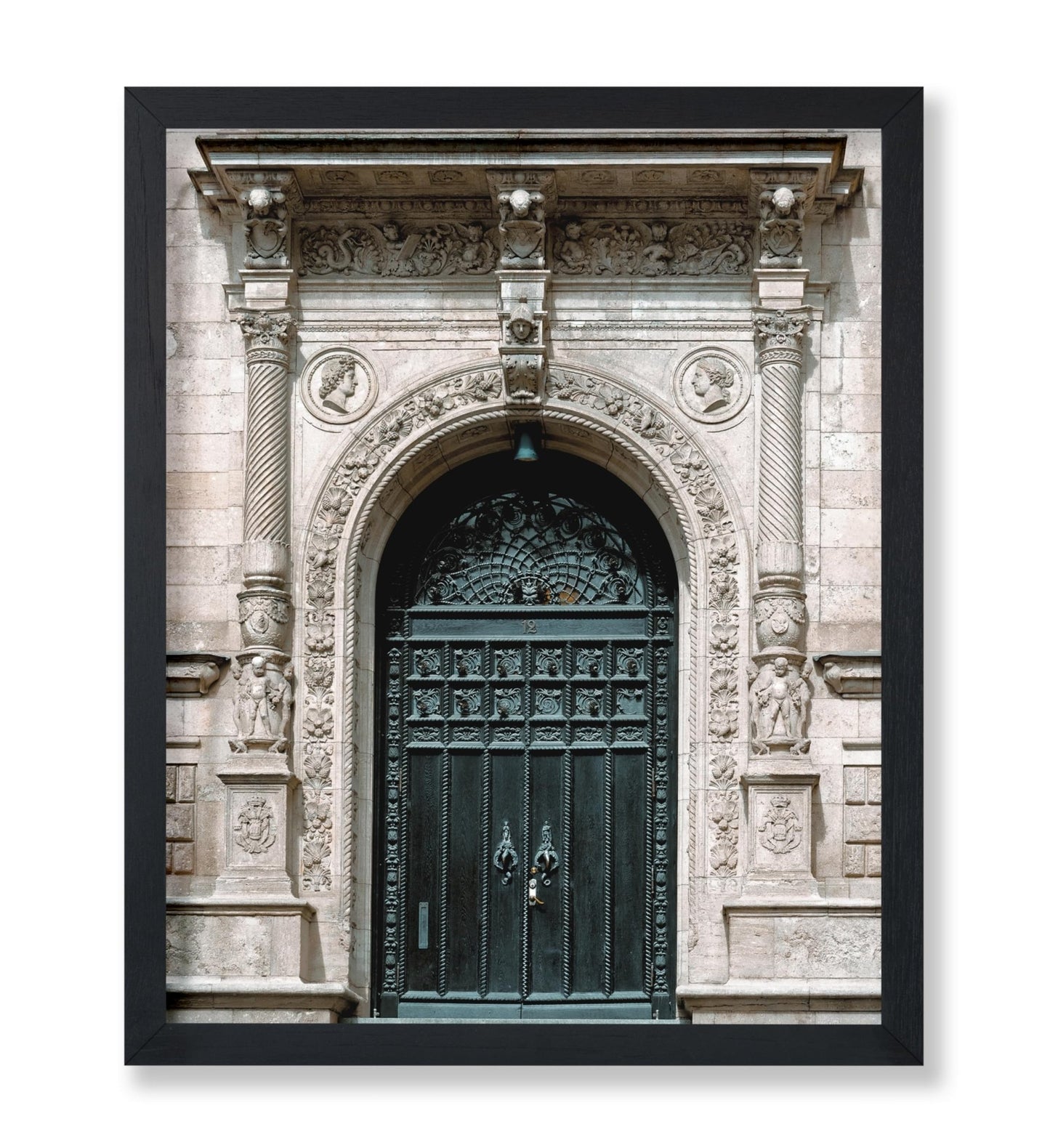 Red Limestone Decorated Gate