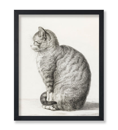 Jean Bernard - Sitting Cat, Facing Left