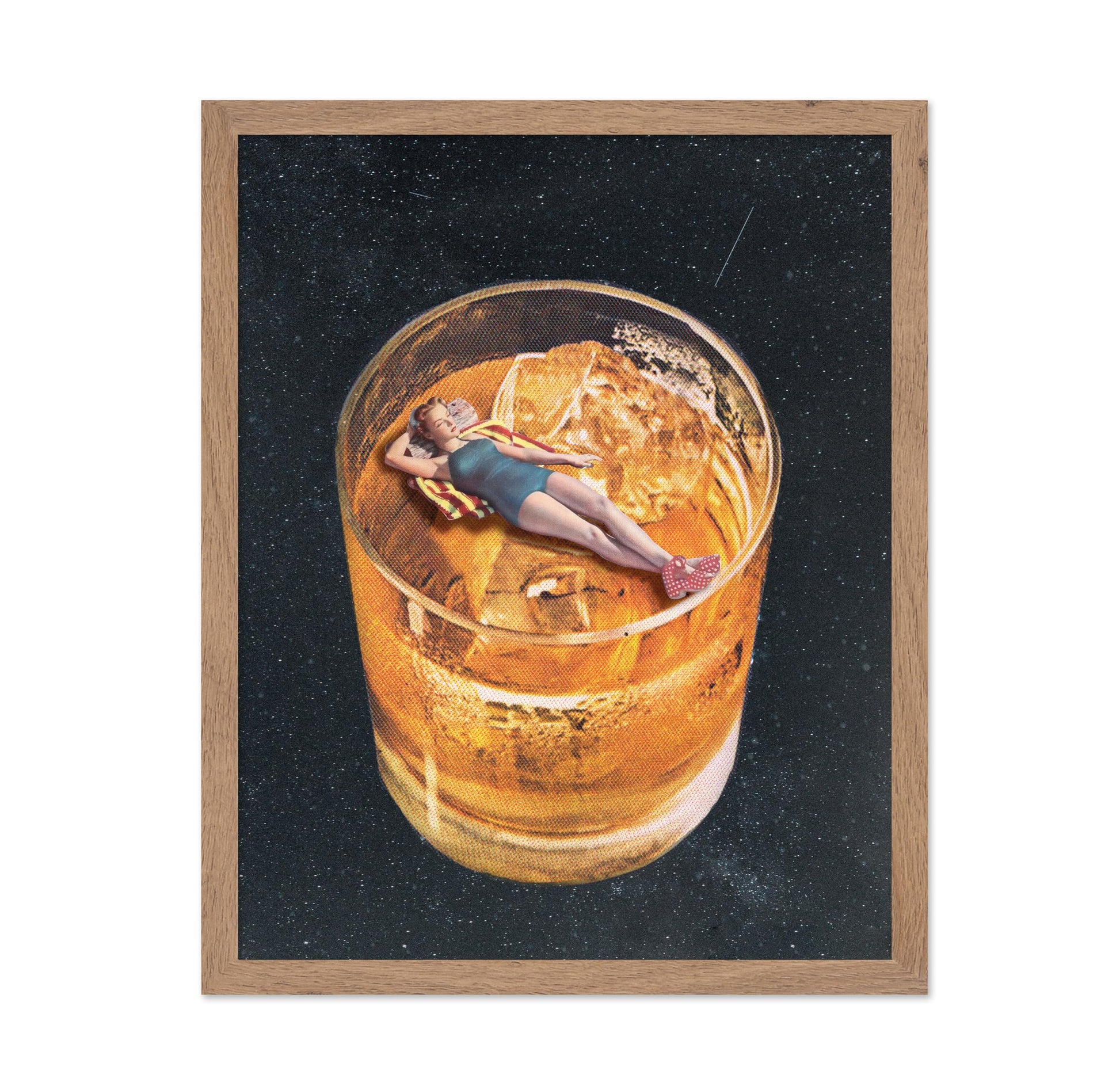 Pin Up Girl on Whiskey