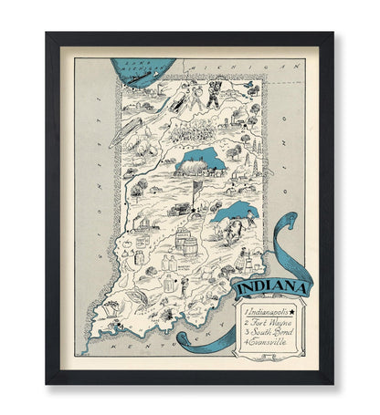 Indiana Pictorial Map