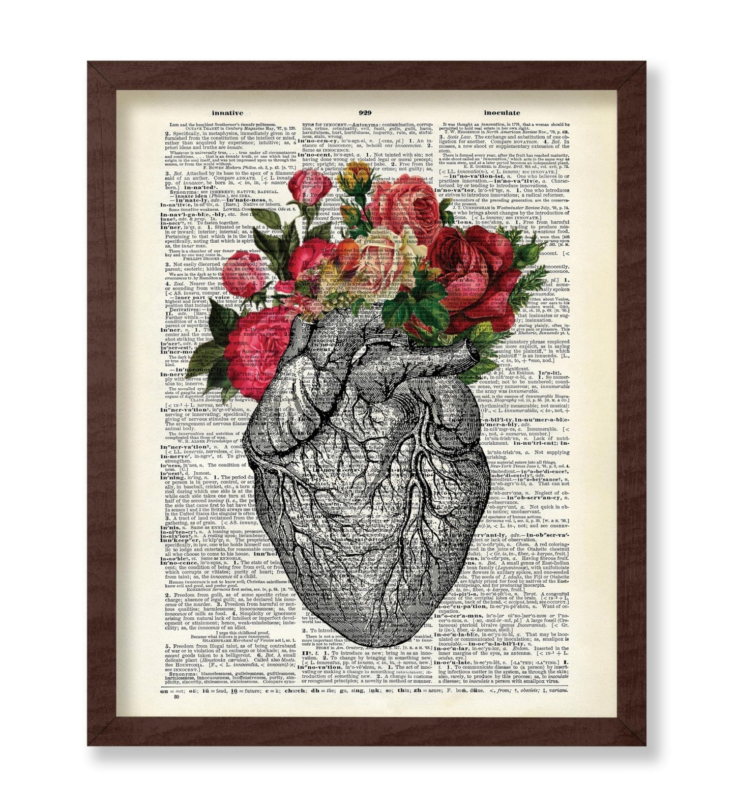 Floral Anatomical Heart No2