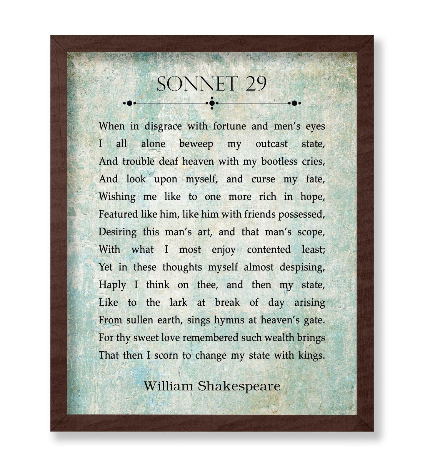 Sonnet 29