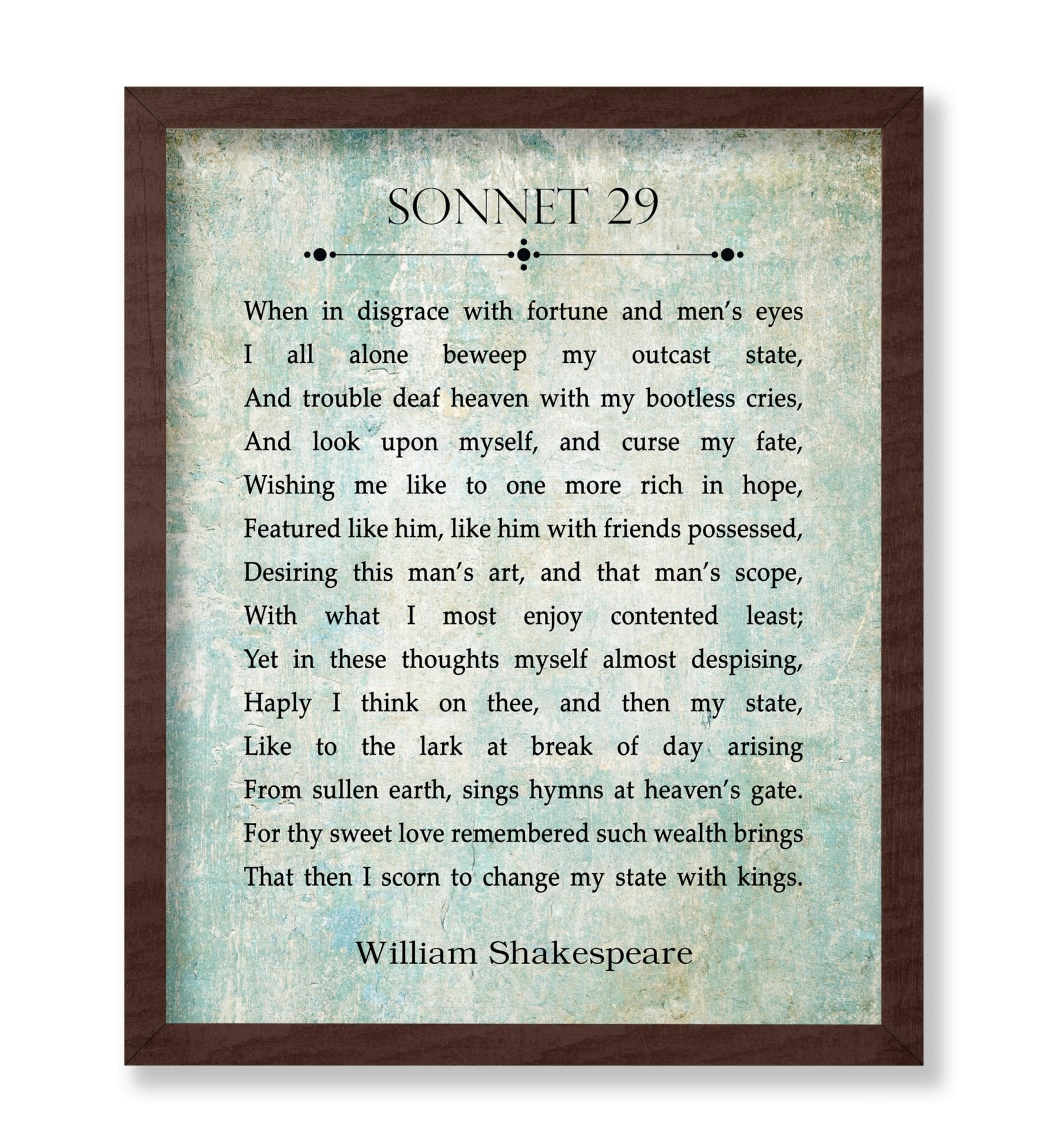 Sonnet 29