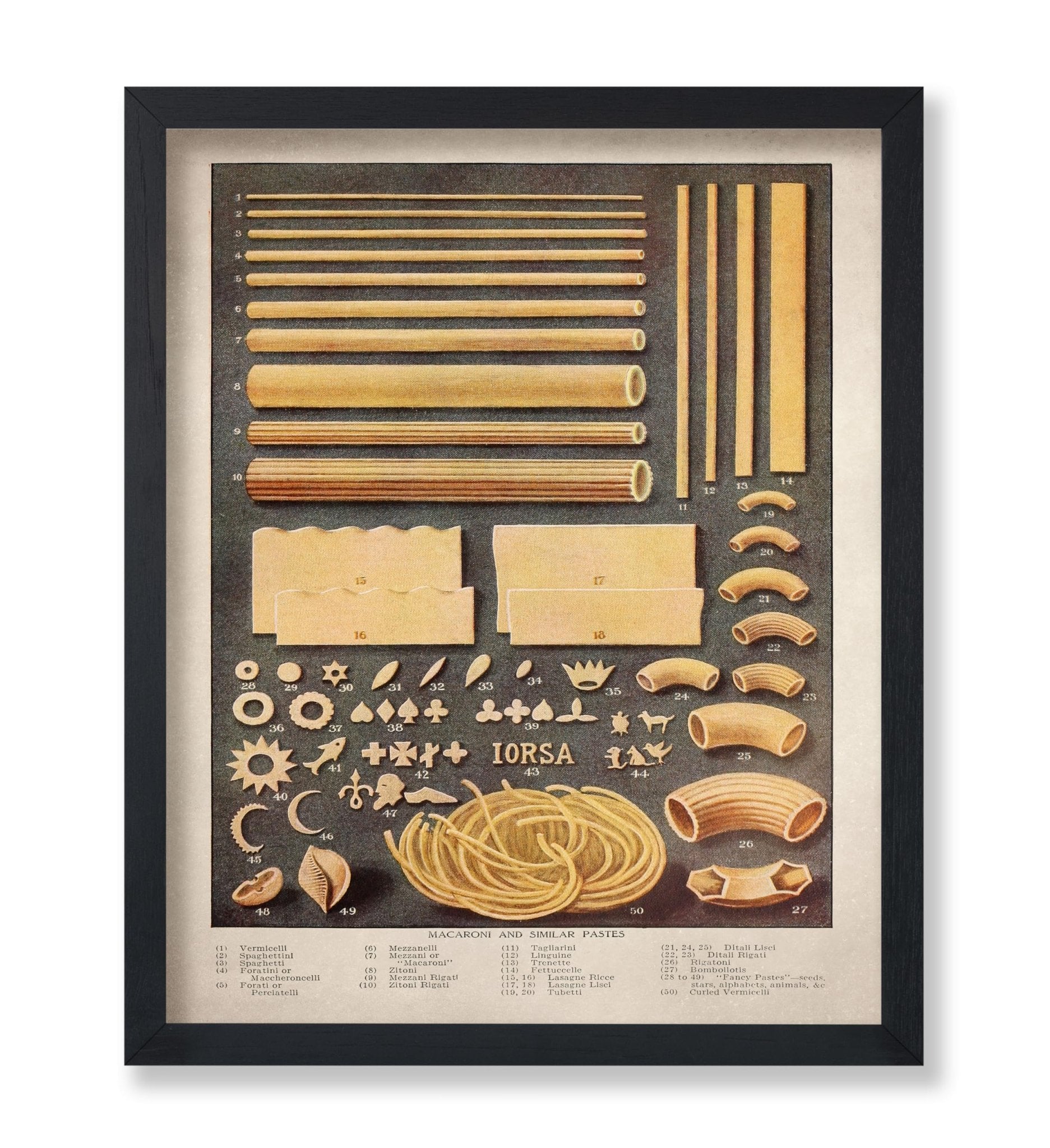 Varieties of Pasta
