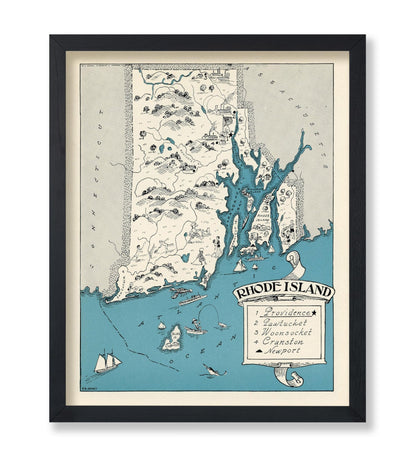 Rhode Island Pictorial Map