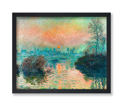 Claude Monet - Sunset on the Seine No2