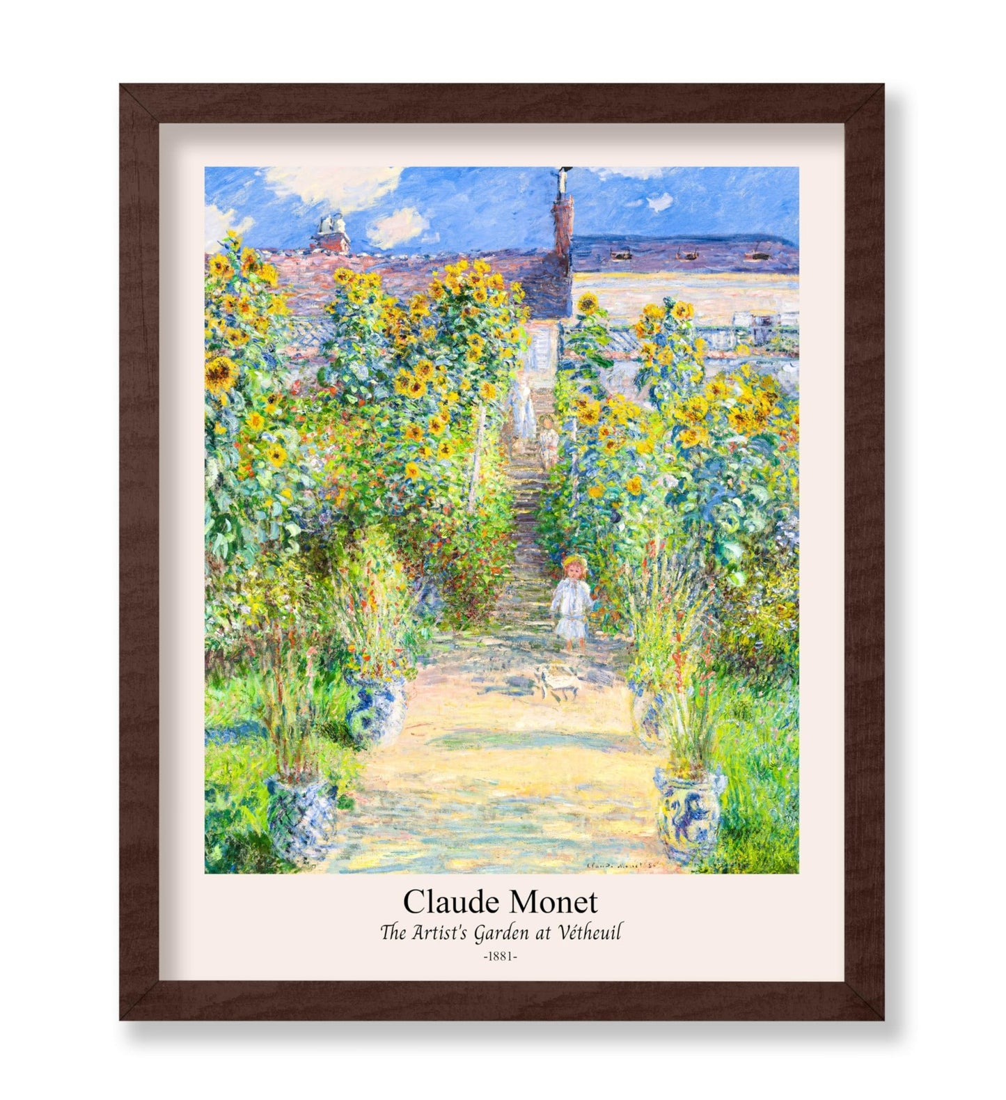 Claude Monet - Artist's Garden at Vetheuil No1
