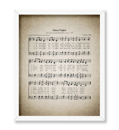 Silent Night Hymnal Sheet