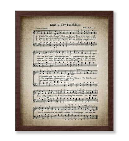 Great Is Thy Faithfulness Hymnal Sheet No1