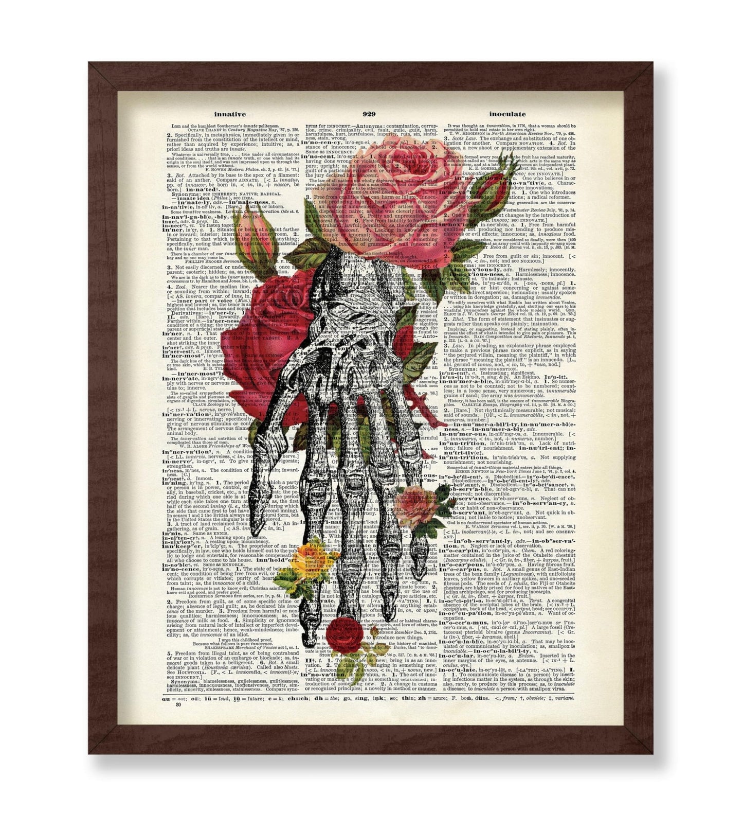 Flowers and Skeleton Hand