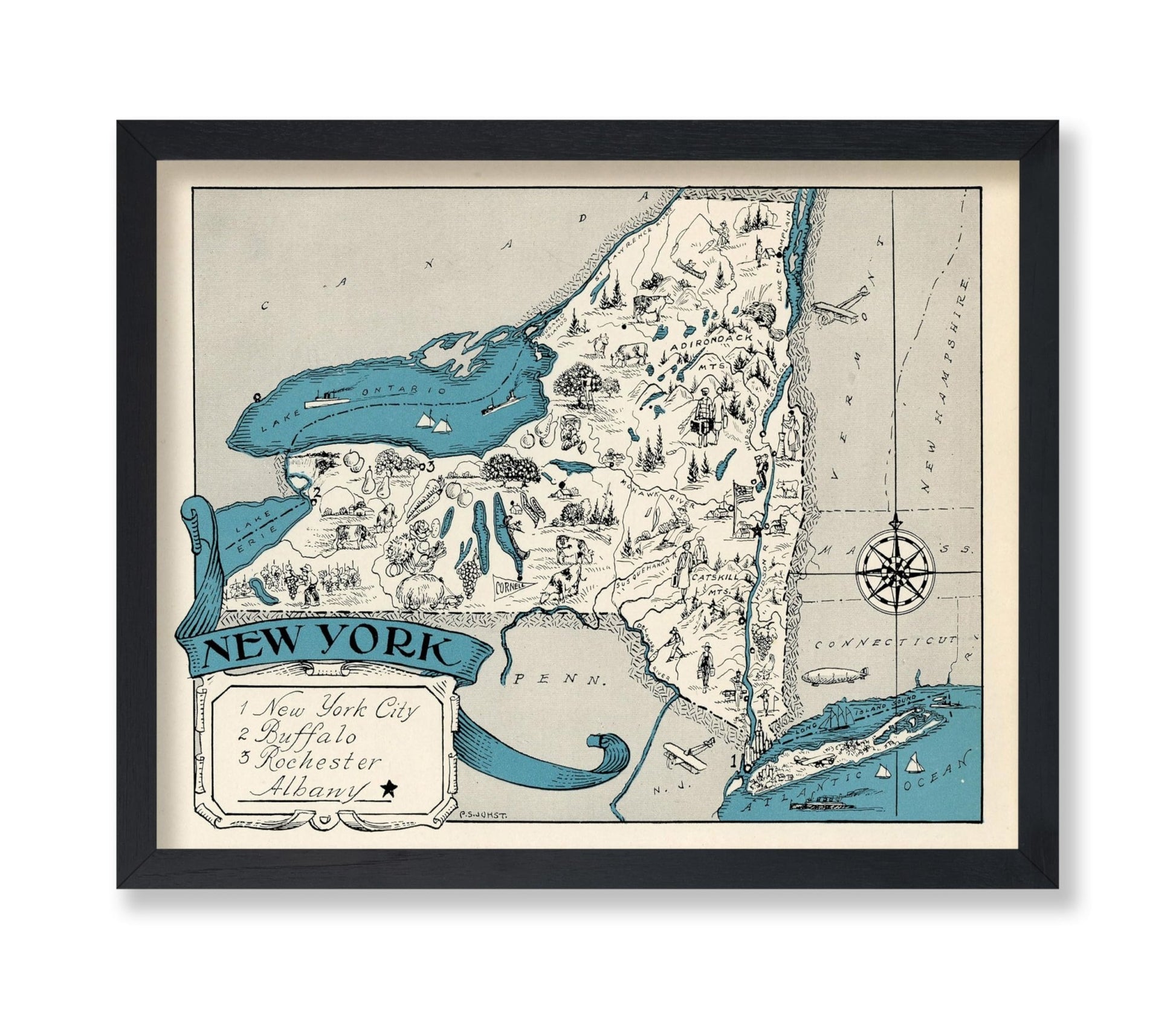 New York Pictorial Map