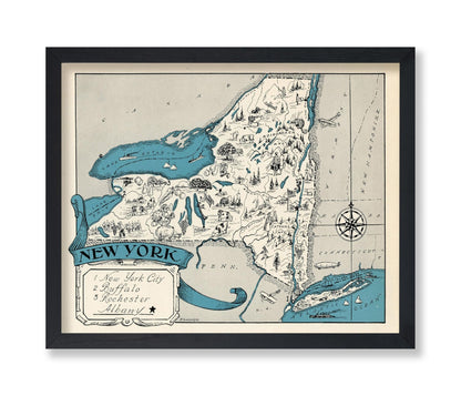 New York Pictorial Map