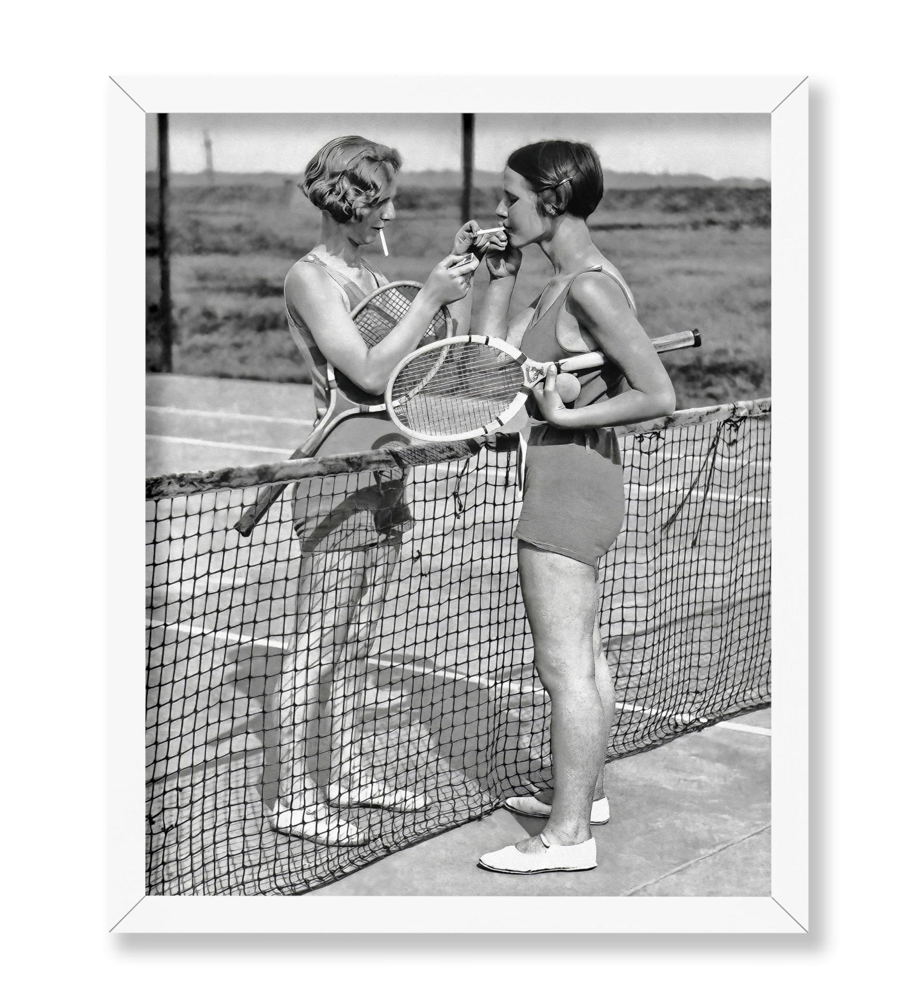 Smoking Tennis Girls