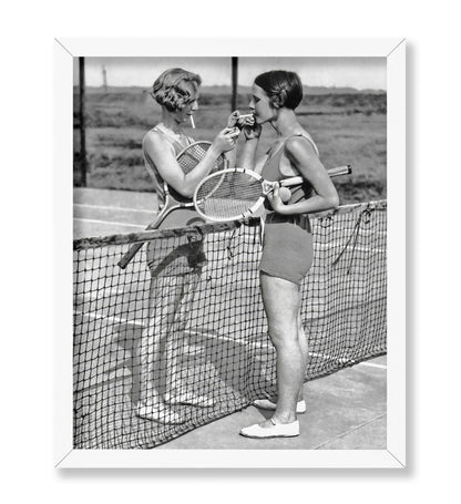 Smoking Tennis Girls