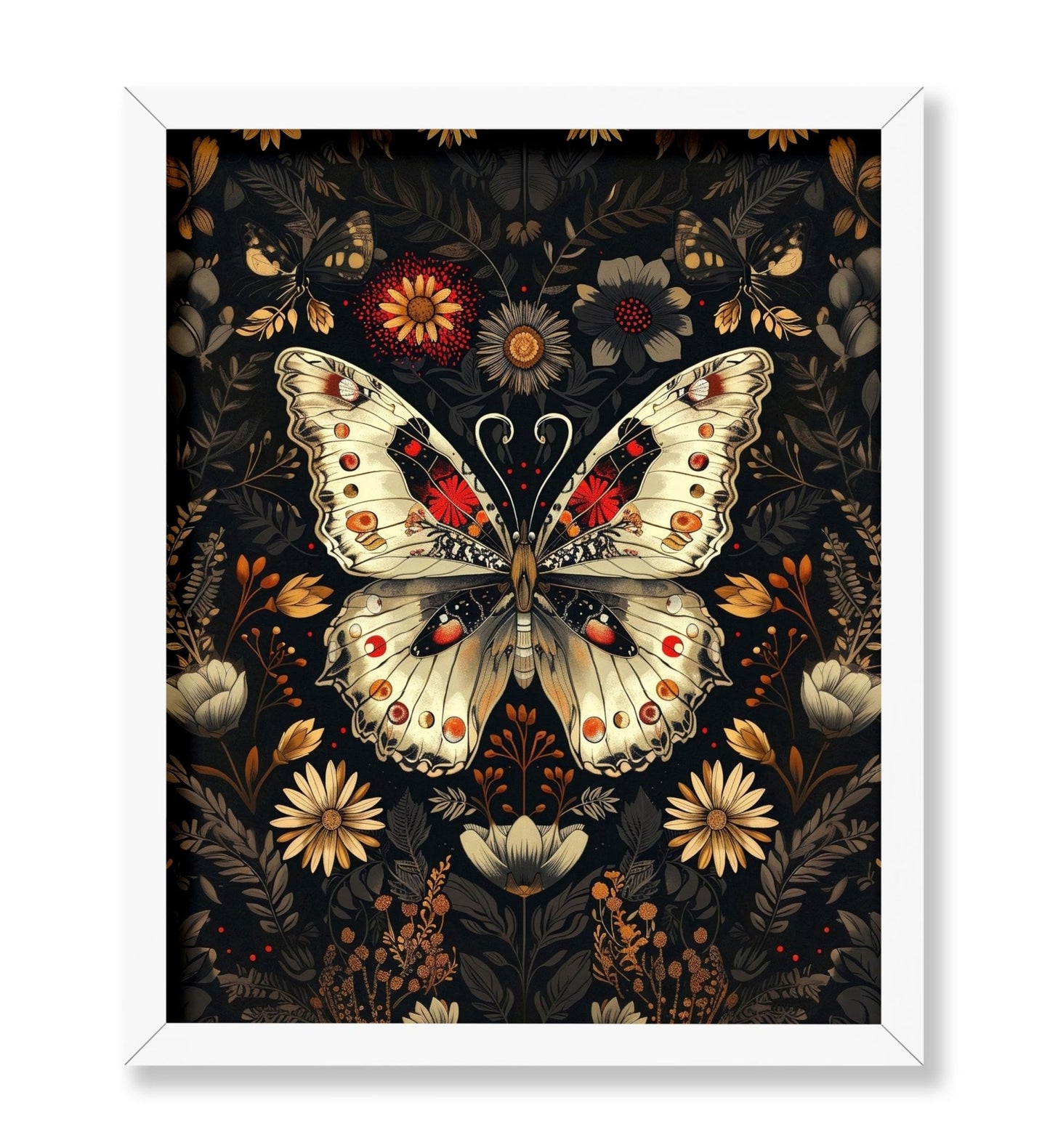 Butterfly & Flowers No2