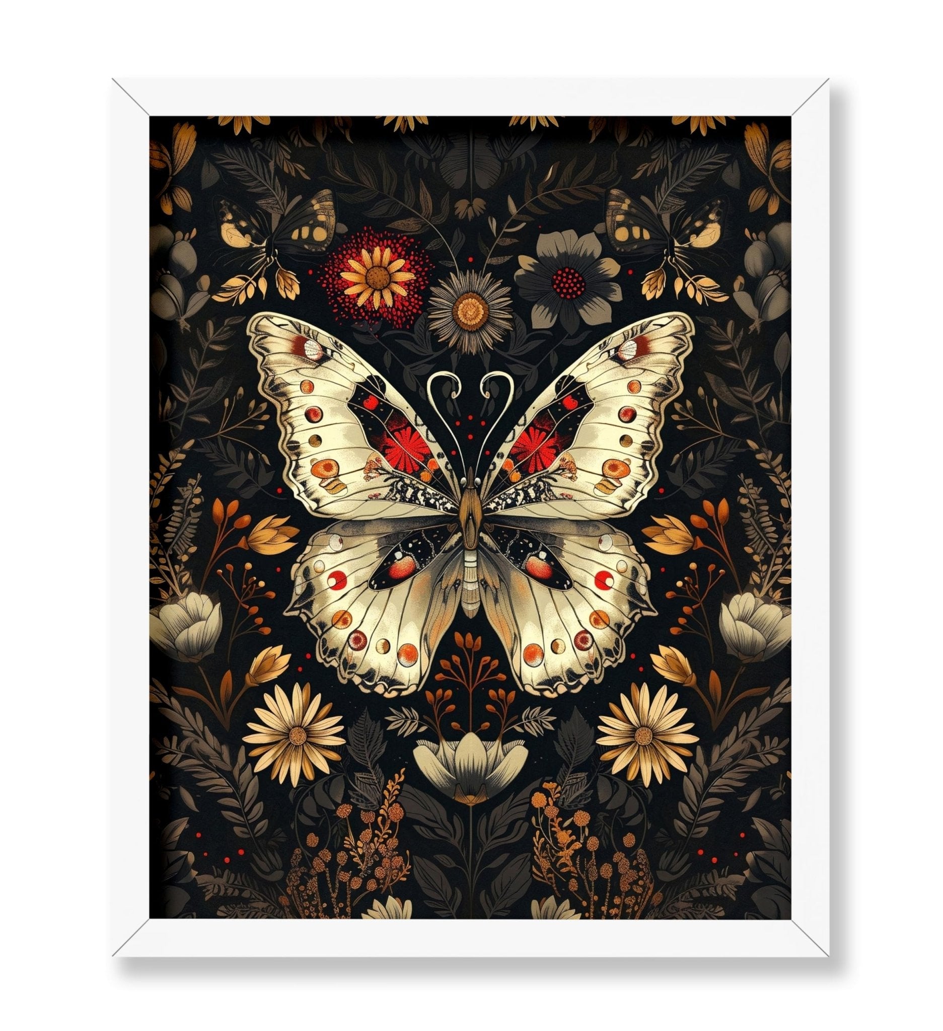 Butterfly & Flowers No2