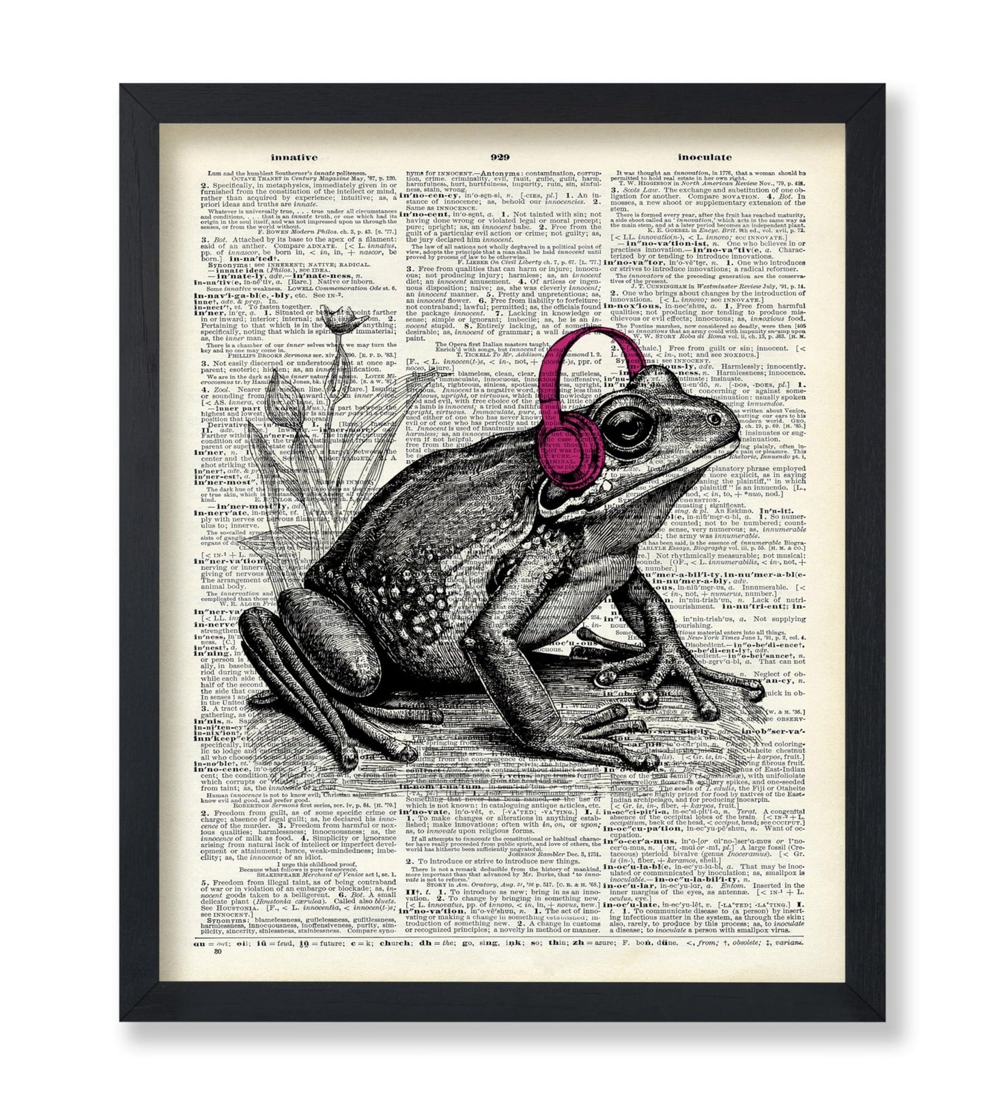 Frog With Headphones