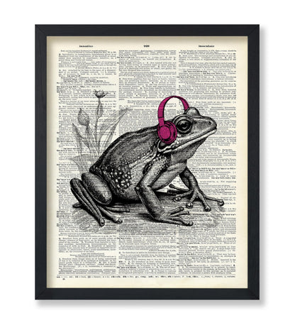 Frog With Headphones