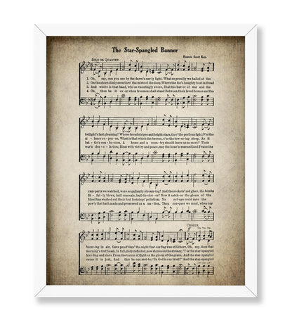 The Star Spangled Banner Hymnal Sheet