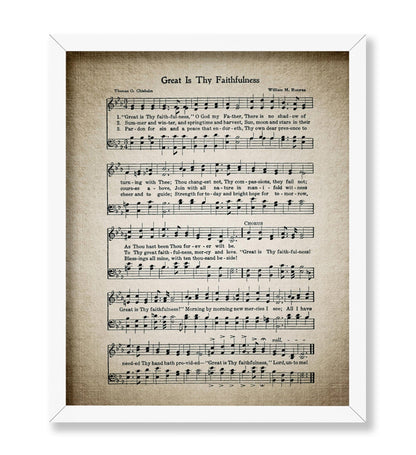 Great Is Thy Faithfulness Hymnal Sheet No1