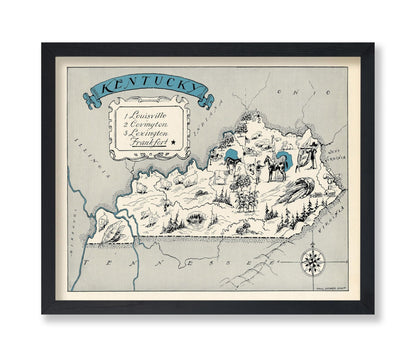Kentucky Pictorial Map