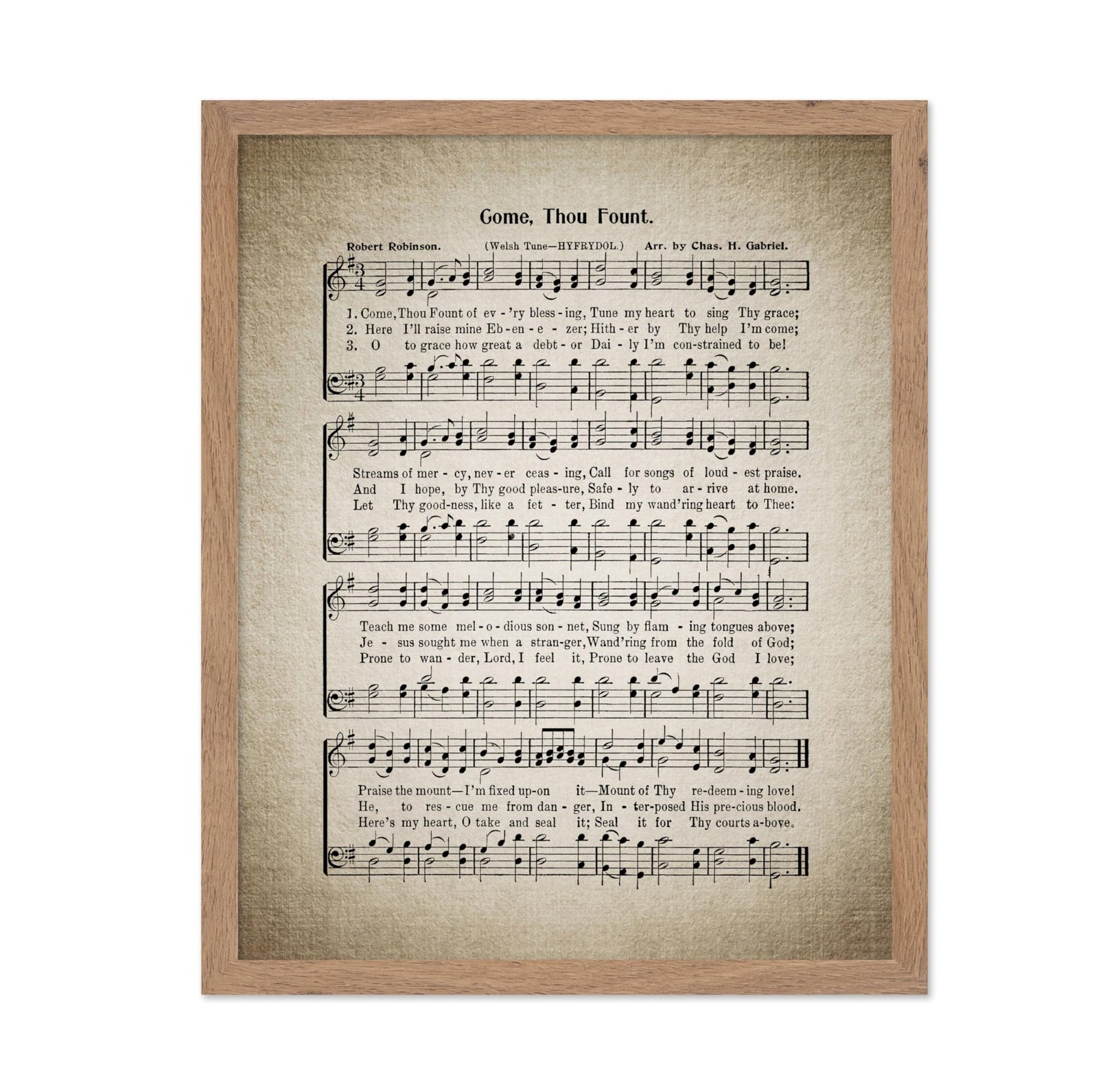 Come Thou Fount Hymnal Sheet