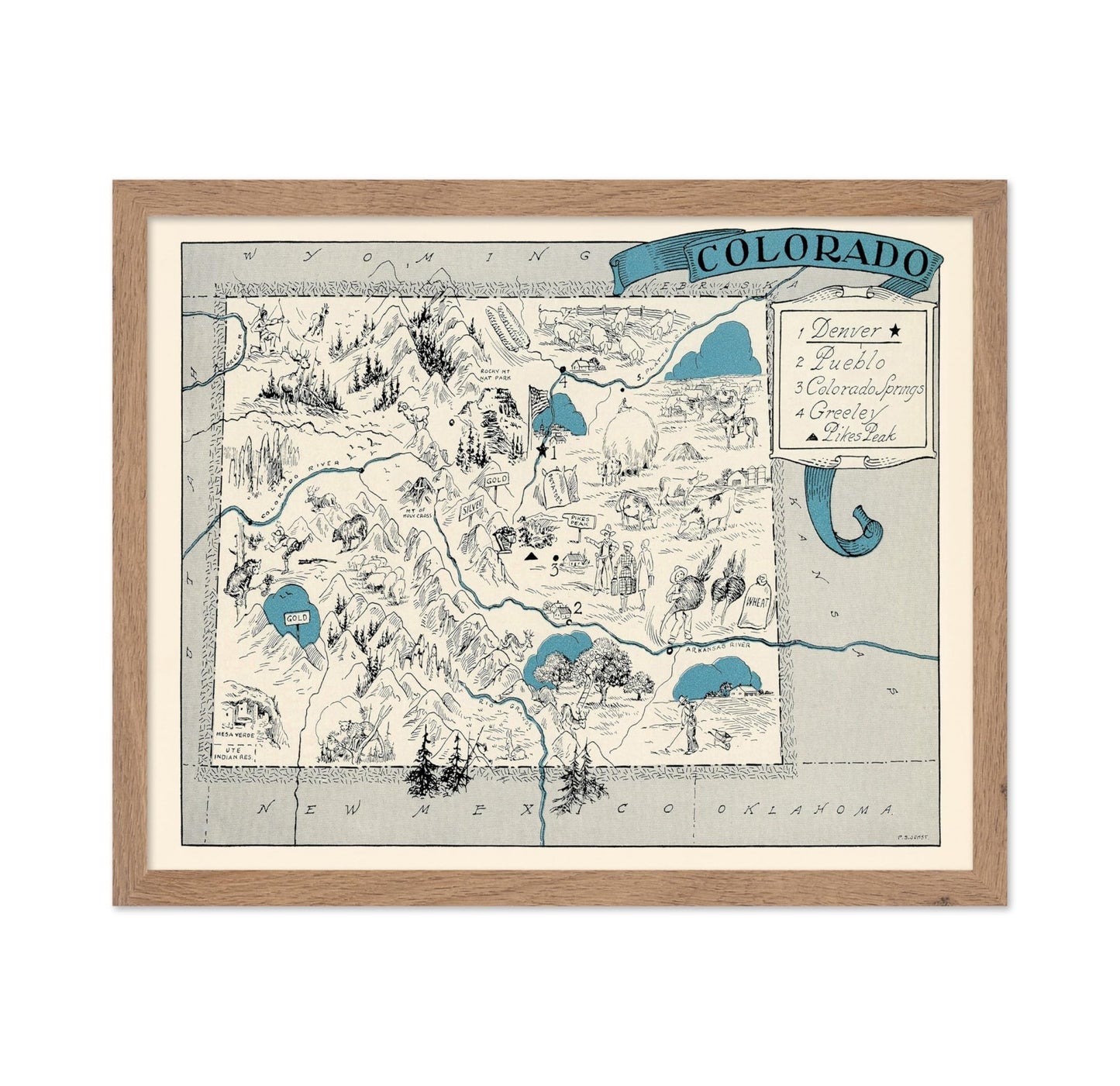 Colorado Pictorial Map