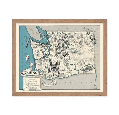 Washington Pictorial Map