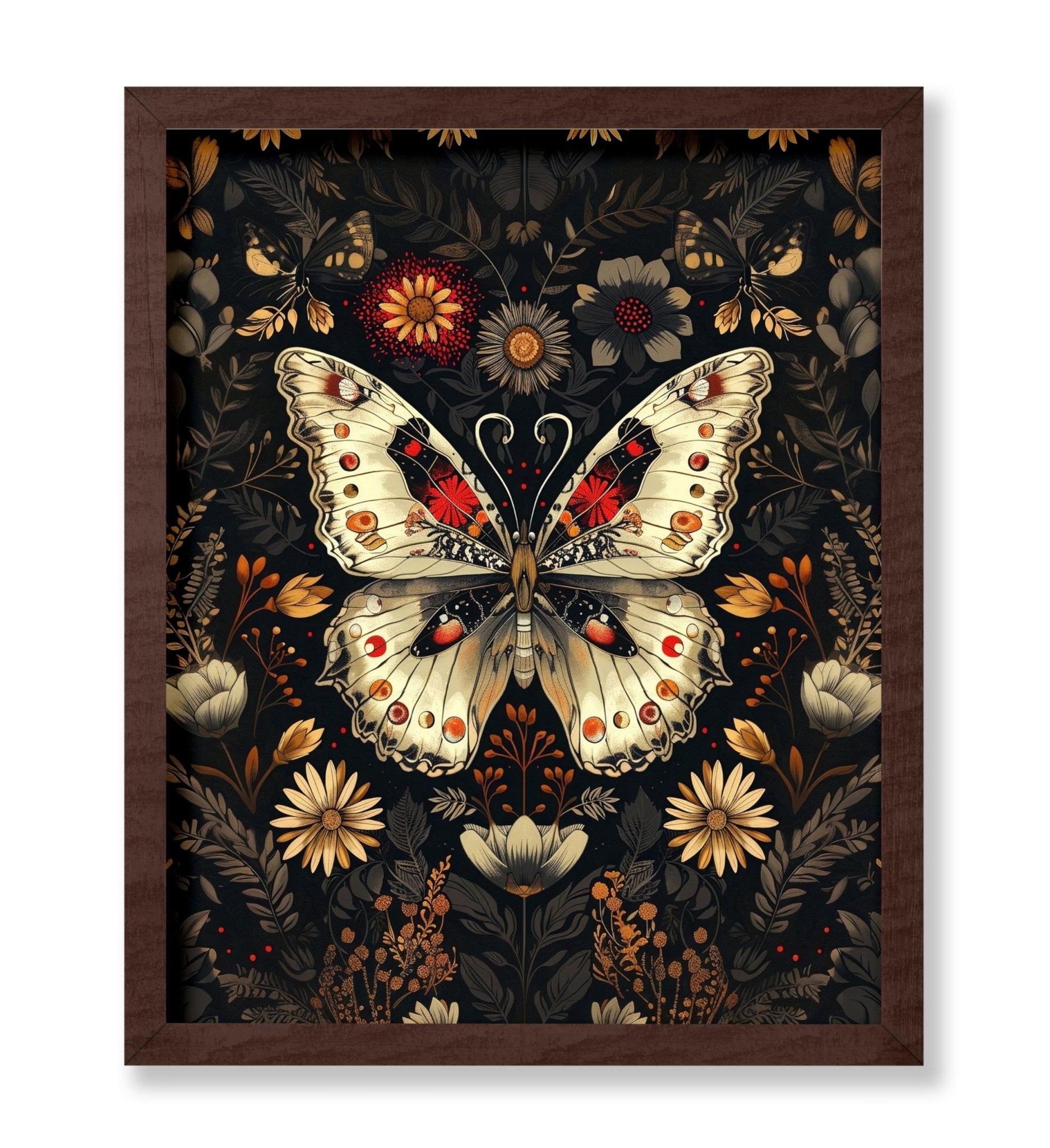 Butterfly & Flowers No2