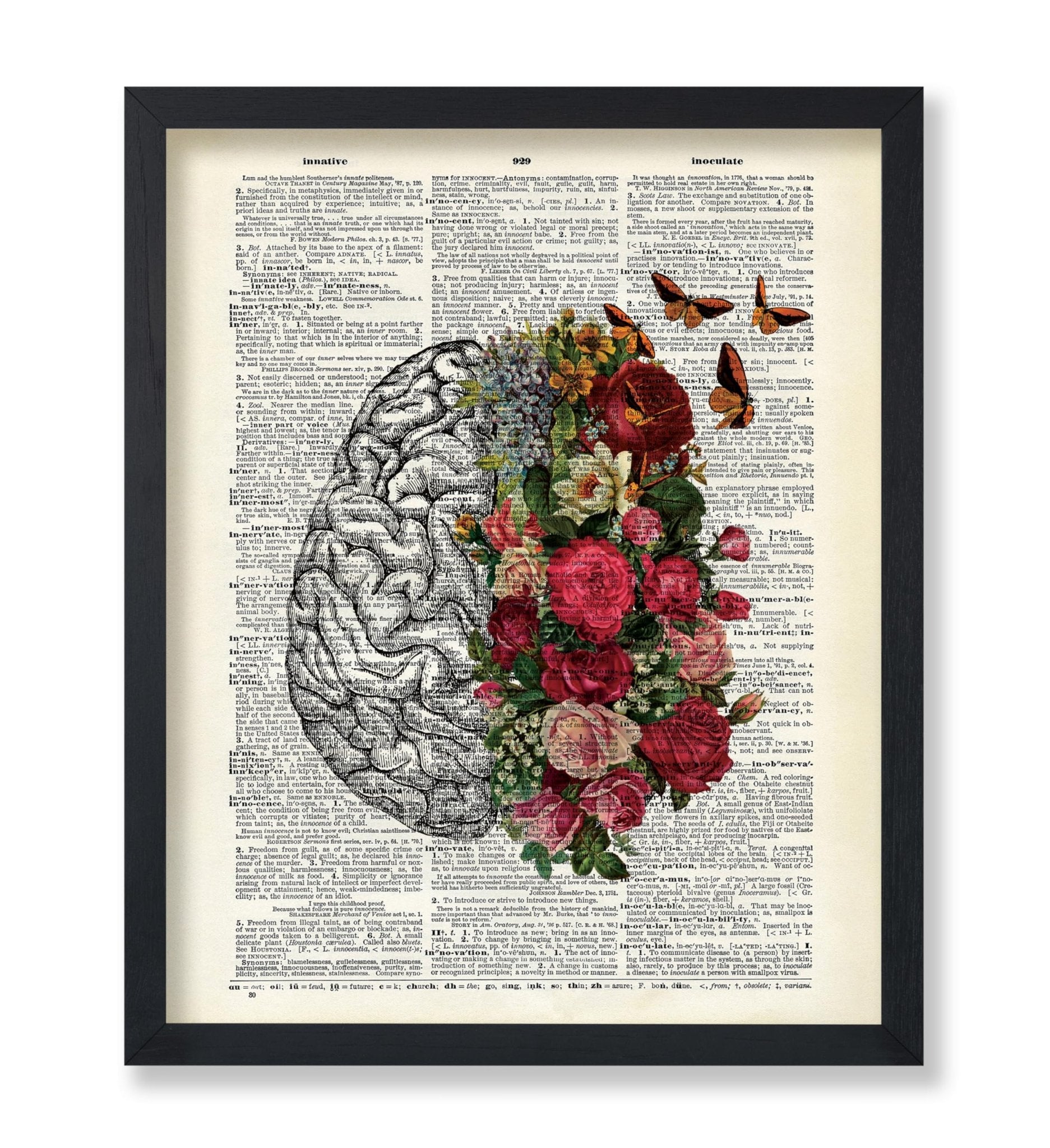 Flowery Brain and Butterflies