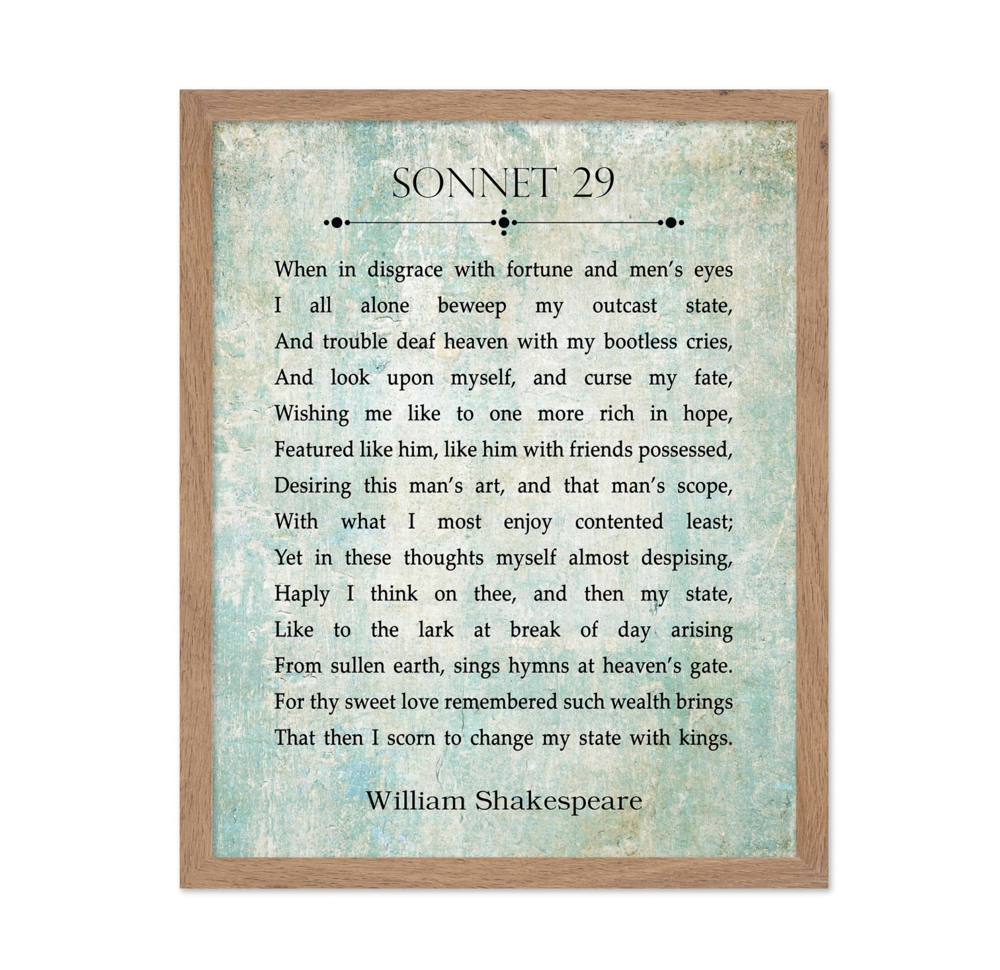 Sonnet 29