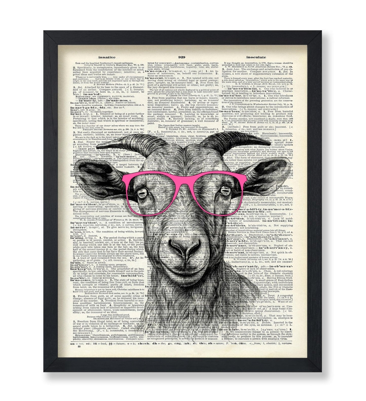Goat in Pink Glasses
