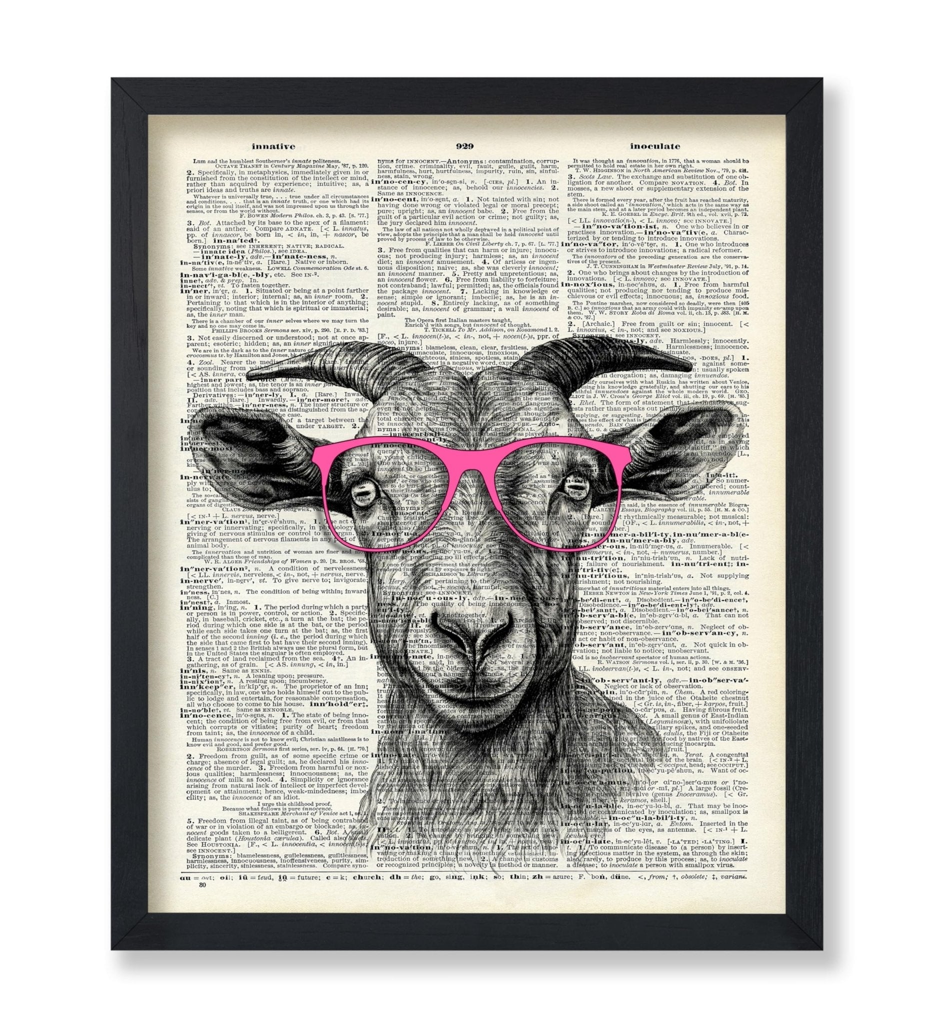 Goat in Pink Glasses