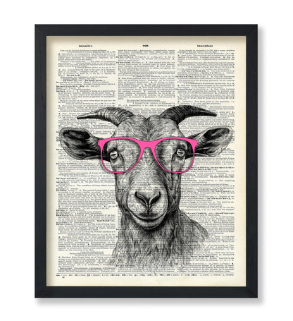 Goat in Pink Glasses