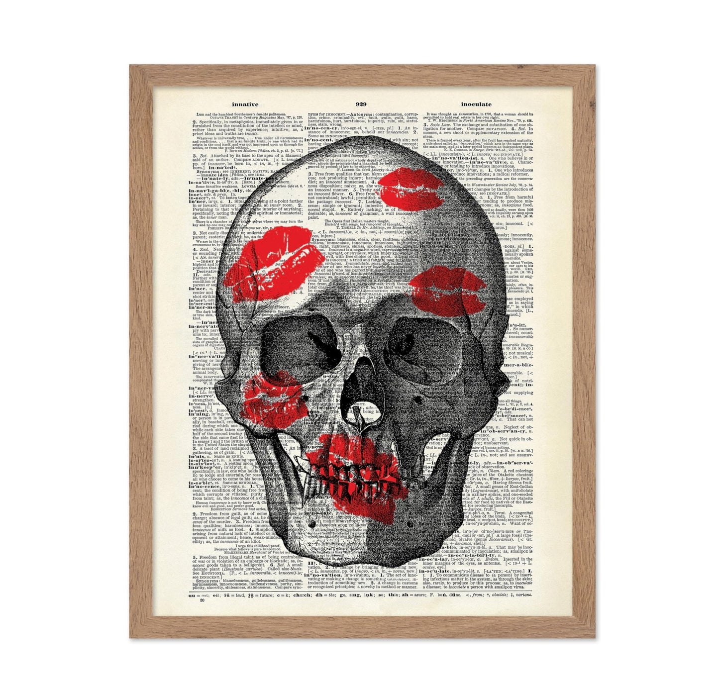 Kiss Marks on a Skull