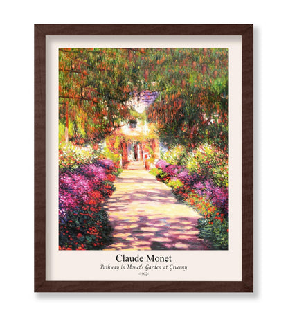 Claude Monet - Pathway in Monet's Garden