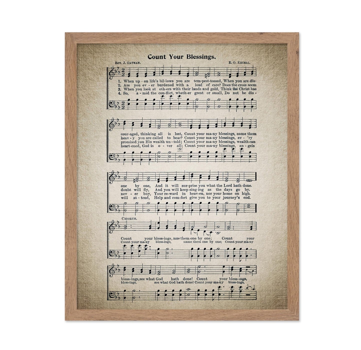 Count Your Blessings Hymnal Sheet
