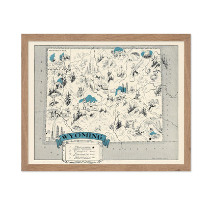 Wyoming Pictorial Map