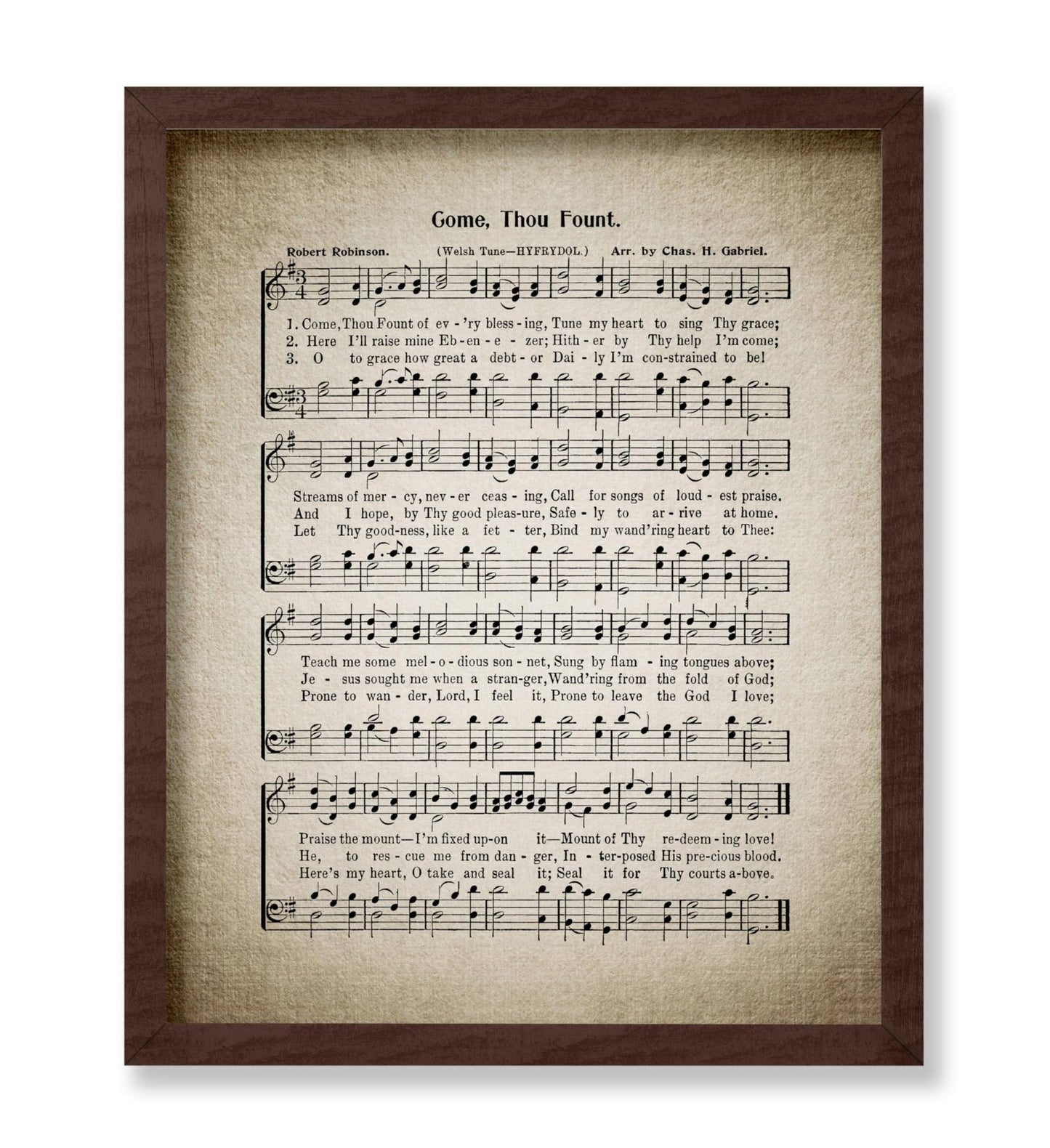 Come Thou Fount Hymnal Sheet