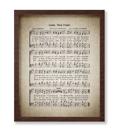 Come Thou Fount Hymnal Sheet