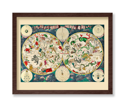 Map of The Heavens 1670