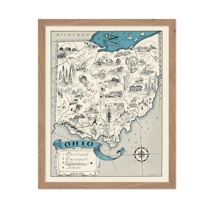 Ohio Pictorial Map