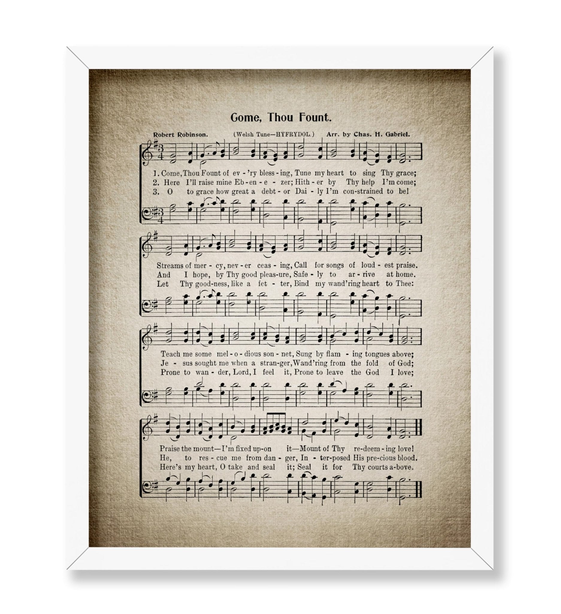 Come Thou Fount Hymnal Sheet