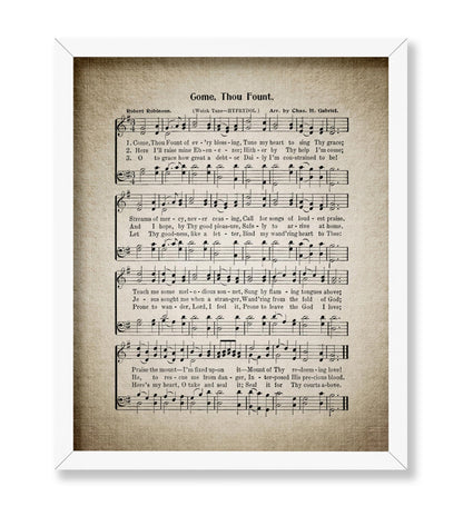 Come Thou Fount Hymnal Sheet
