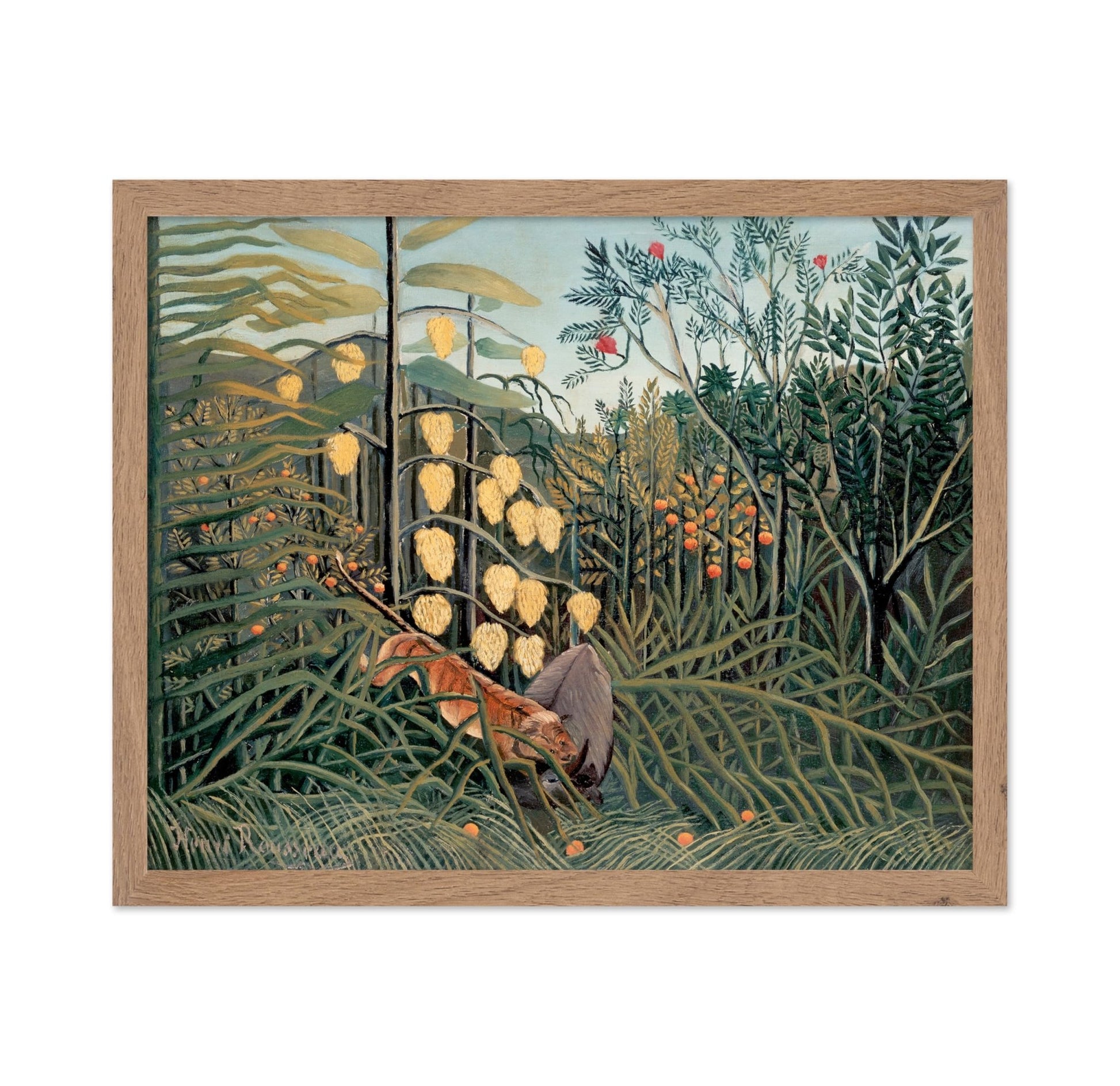 Henri Rousseau - Tiger & Buffalo No2