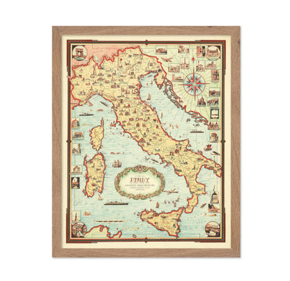 Italy Pictorial Map