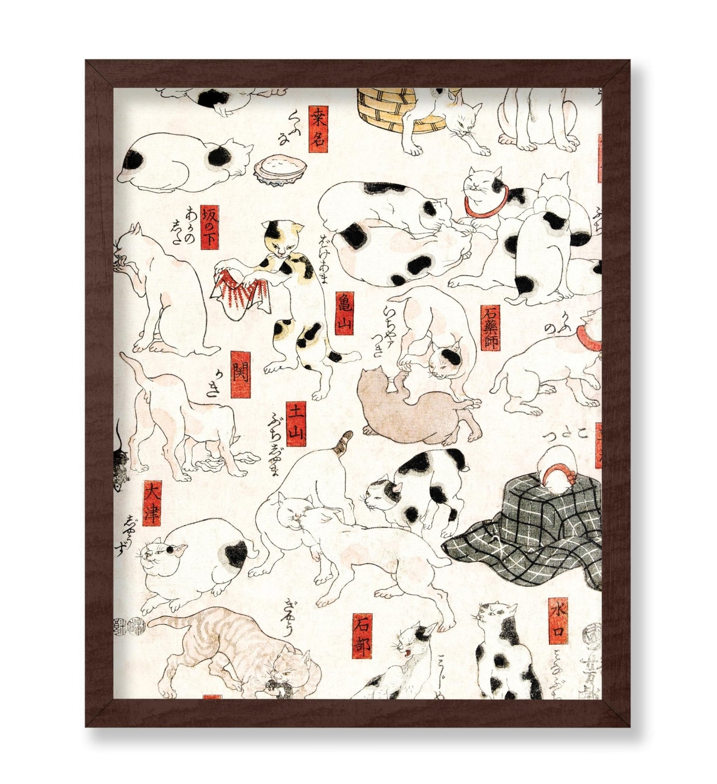Utagawa Hiroshige - Japanese Woodblock Cats