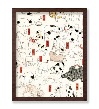 Utagawa Hiroshige - Japanese Woodblock Cats