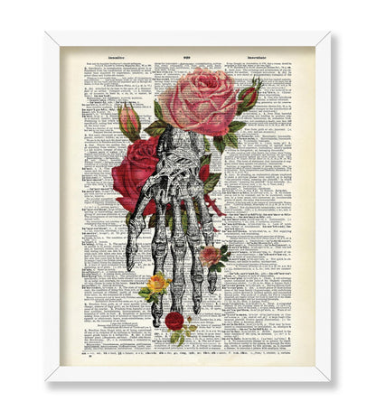 Flowers and Skeleton Hand