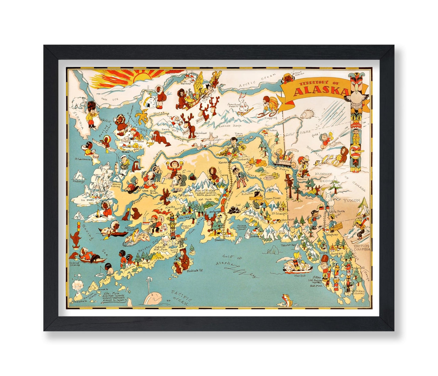 Ruth Taylor - Pictorial Map of Alaska